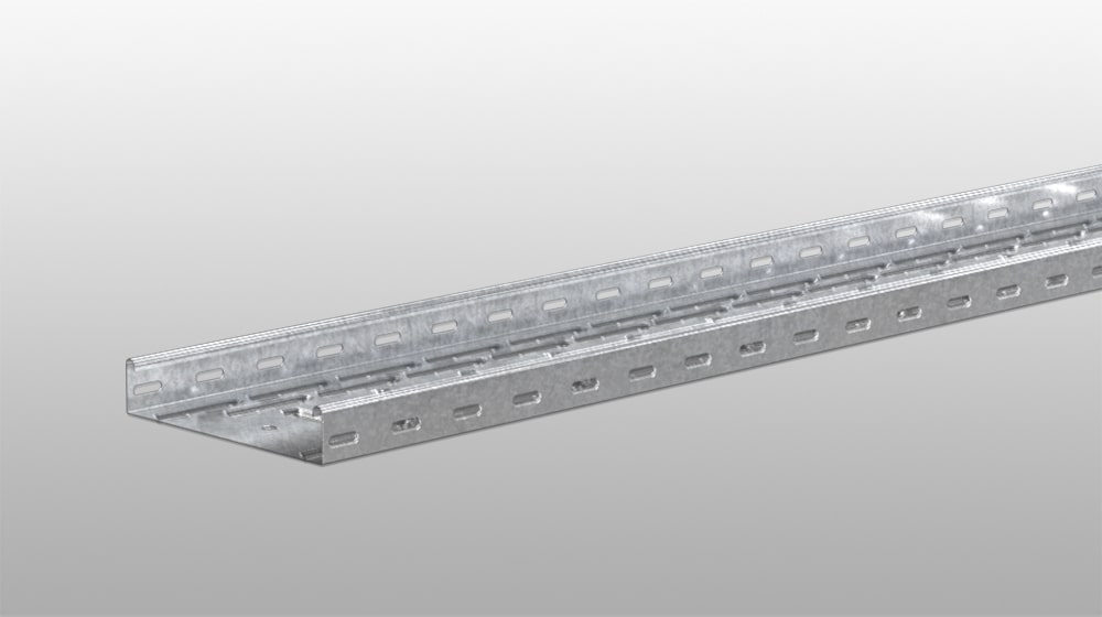 EAE Heavy Duty Cable Tray, Hot Dip Galvanised Steel 3m