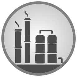 Oil & Gas Industry Refinery Icons