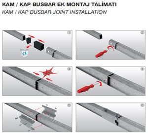 e line eline e-line kam-kap busbar mounting installation guides